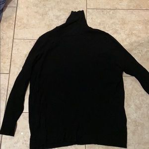 Robbed turtleneck sweater